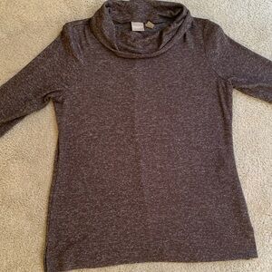 Chico’s CoziSoft Heathered Brown Tunic